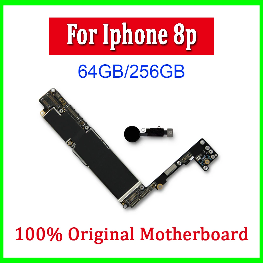 Заводская разблокированная 64GB 256GB для iphone 8 Plus материнская плата без/с сенсорным ID