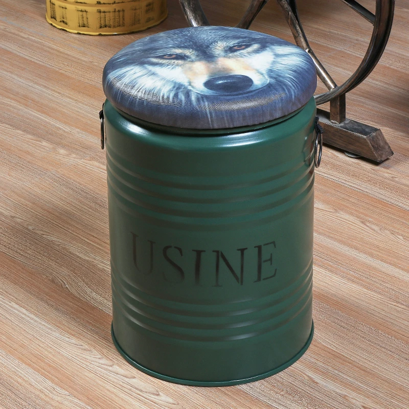 Американский Ретро Барный стул барный из кованого железа для краски