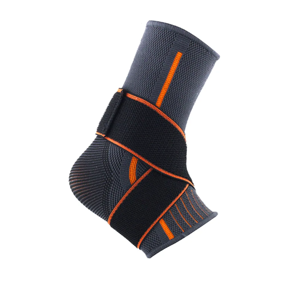 Прочный регулируемый эластичный лодыжки защита движения Поддержка бандаж S/L