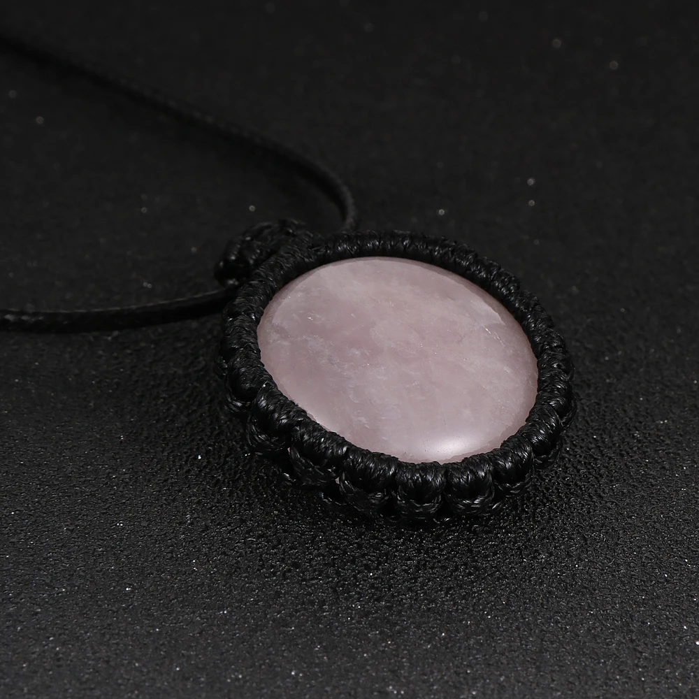 Женская и Мужская подвеска из натурального камня 25 мм с кристаллами тигровый