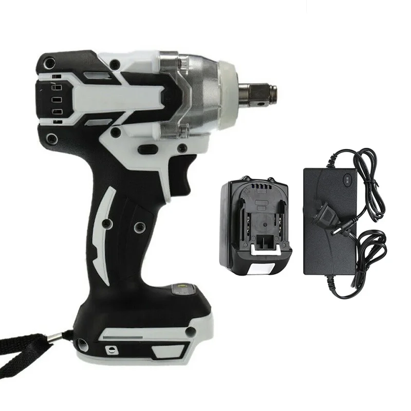 520nm 18v 1/2 Inch Cordless Brushless Impact Electric Wrench Rattle Gun Socket With Li-Ion Battery Hand Drill Power Tools | Инструменты