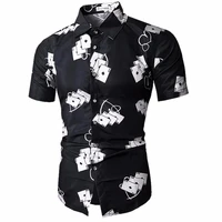 2021 mens hawaiian shirt male casual camisa masculina printed beach shirts short sleeve brand clothing free shipping asian size