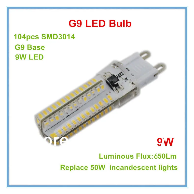 10pcs/lot G9 104 LED 3014 SMD extra brightness 220V- 240V White / Warm white 9W led corn bulb
10pcs/lot G9 104 LED 3014 SMD extra brightness 220V- 240V White / Warm white 9W led corn bulb