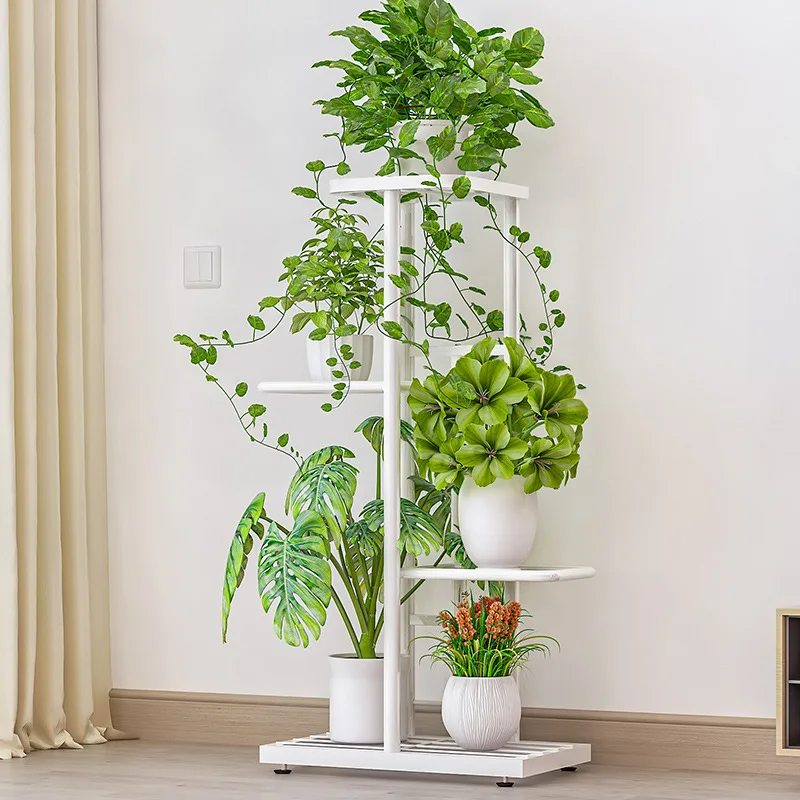 4 tier 5 potted plant stand multiple flower pot holder shelves planter rack storage organizer display for indoor garden balcony free global shipping