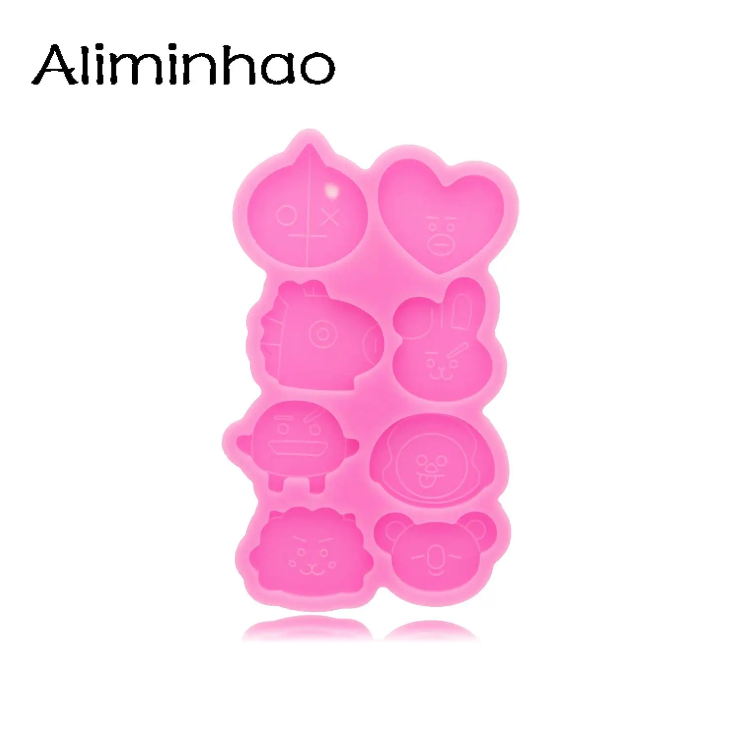 Глянцевая силиконовая форма для телефона с мультяшным кроликом DY1172 поделки из