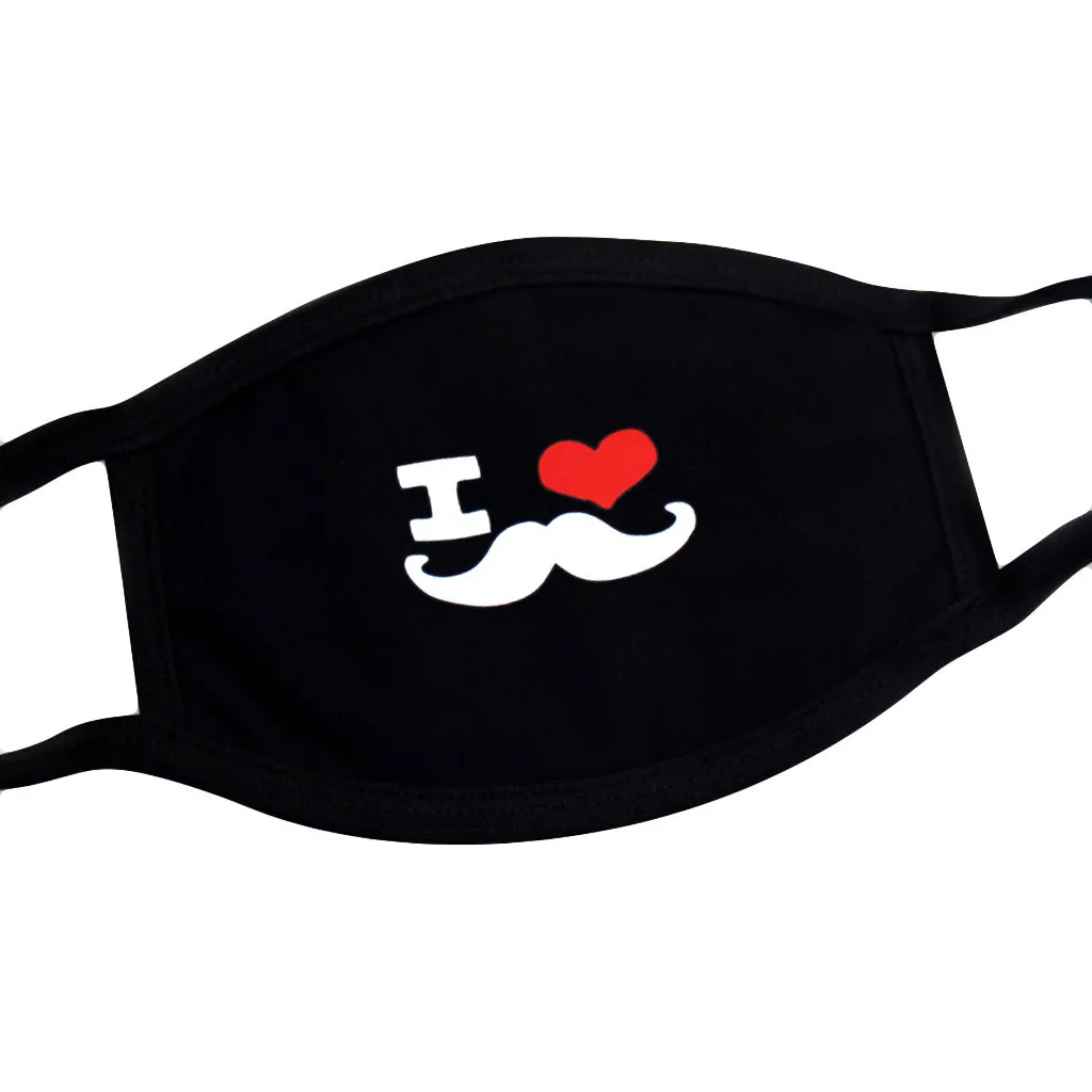 Унисекс печати прекрасный Анти-пыль многоразовые хлопковые маски для лица рот