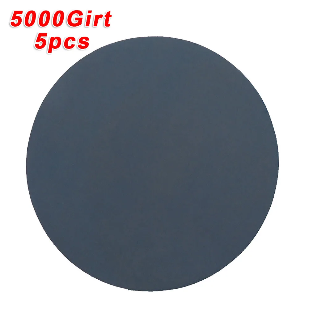 5 шт./компл. шлифовальная Бумага диски 5000 Грит круглый подложка пластины 150 мм