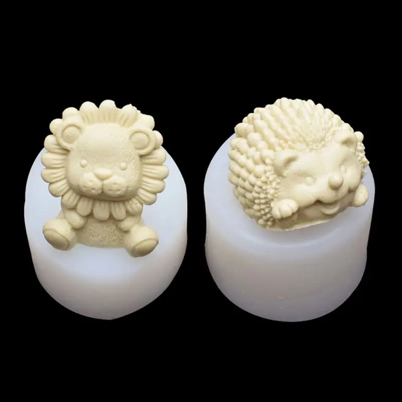 

3D Animals Silicone Molds Resin Casting Molds Lion Hedgehog Epoxy Resin Molds Silicone Jewelry Making Tools