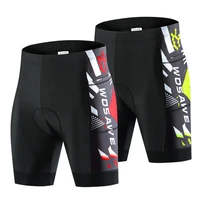 wosawe mens riding shorts silicone breathable cushion shockproof outdoor stretch pants bicycle slip tight pants bike shorts