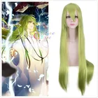 Fate Grand Order FGO Enkidu 100 см длинный прямой Зеленый косплей синтетические волосы термостойкий Хэллоуин Вечеринка + бесплатная шапочка для парика