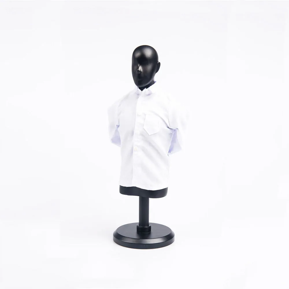 

In Stock 1/6 Scale TYM056 Men's Casual Simple White Shirt Bottoming Shirt for 12 Inch Action Figure