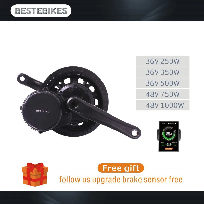 Bafang двигатель BBSHD BBS01 BBS02 BBS03 двигатель среднего привода 48 В/750 Вт/1000 Вт 36 в 250 Вт/350 Вт/500 Вт Электрический велосипед Ebike набор для преобразования