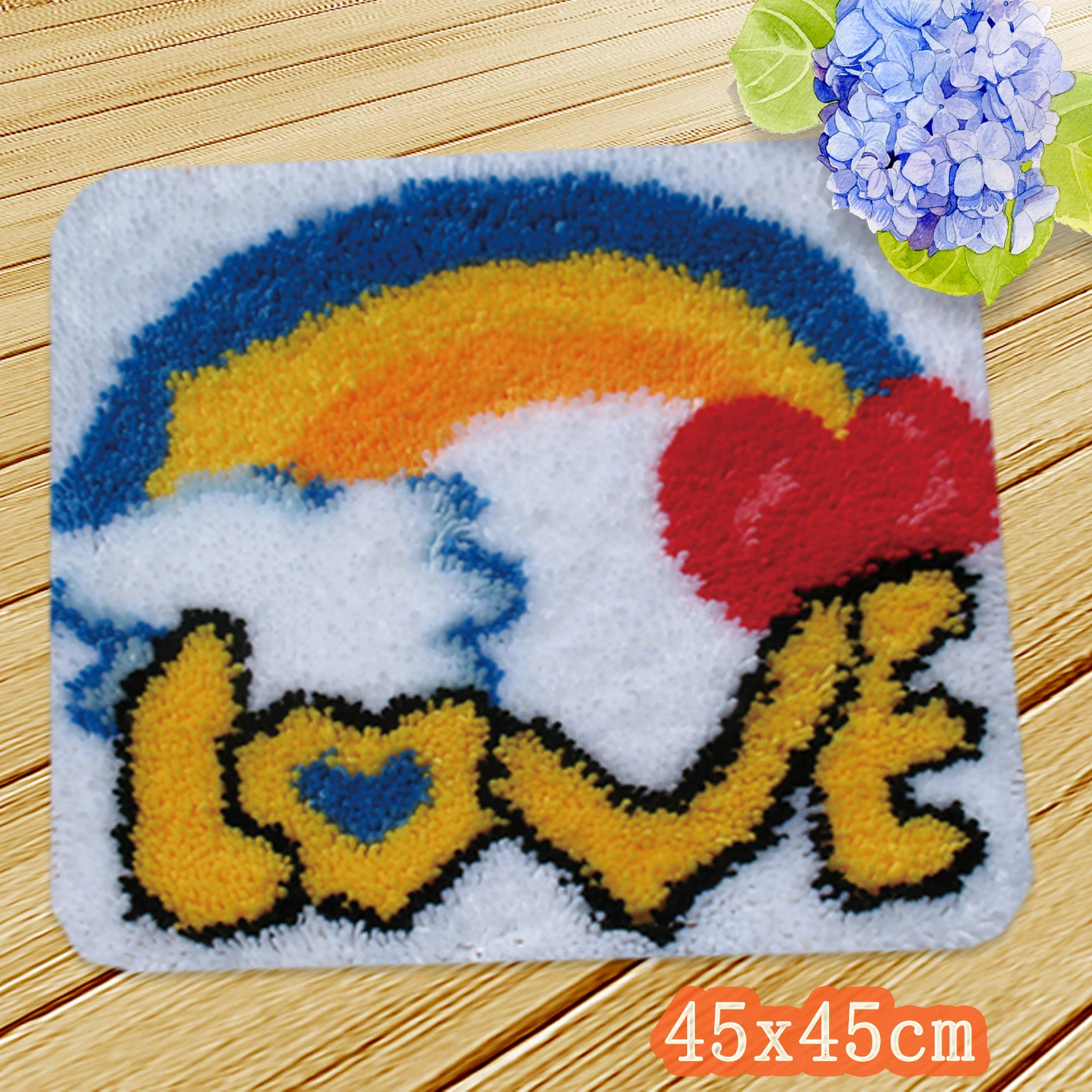DIY Kit Almofadas рукоделие цветок защелка Крюк Подушка Knooppakket Klink Haak Kleed Bloemen коврик Cuscini