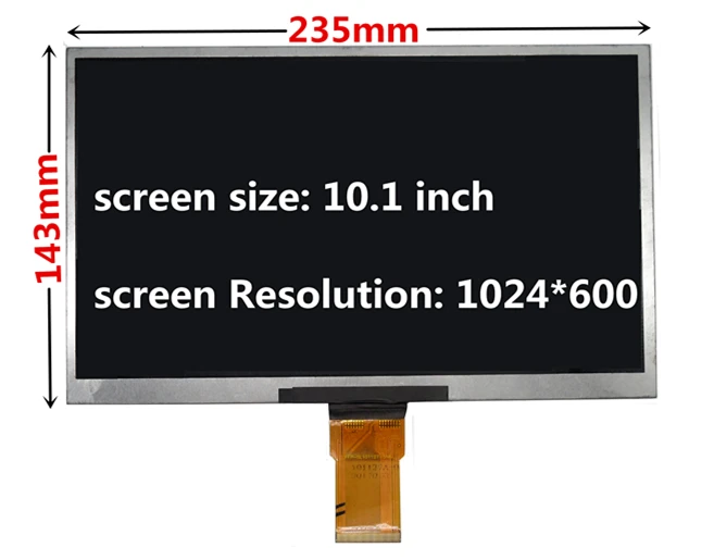 10 1 дюймовый 1024*600 TFT ЖК экран дисплей для Lattepanda Raspberry Pi Banana контрольная плата