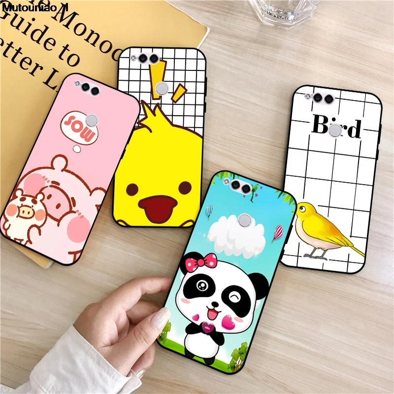 Мягкий чехол Panda 3 из ТПУ для Huawei Honor View Nova 6 7 SE 8S 10 20 30 30S V10 10i 9X P30 Lite Pro Play|Бамперы| |