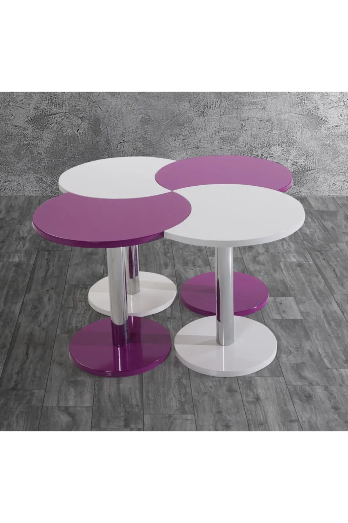 

Clover Medium Coffee Table-Zigon Coffee Table MADE IN TURKİYE