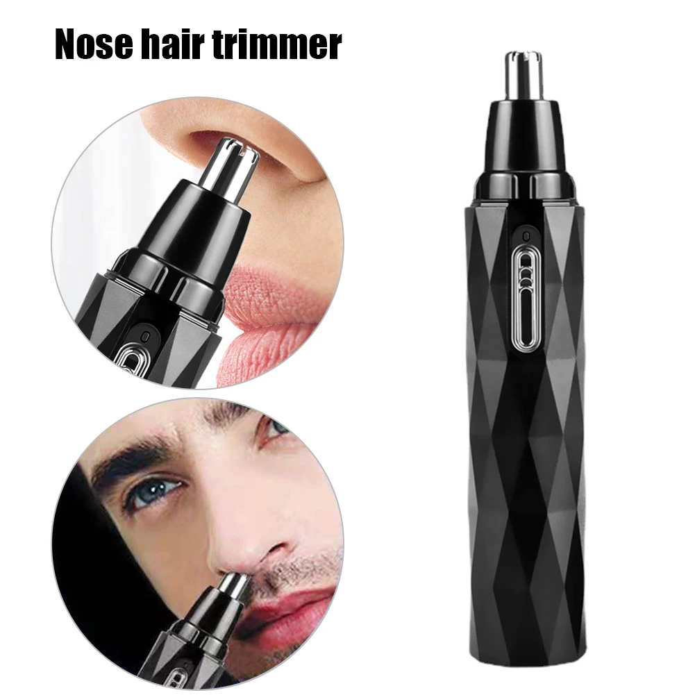 

Электрический триммер для бритья носа и ушей, безопасный перезаряжаемый триммер для ухода за лицом для мужчин, бритва для удаления волос, бр...