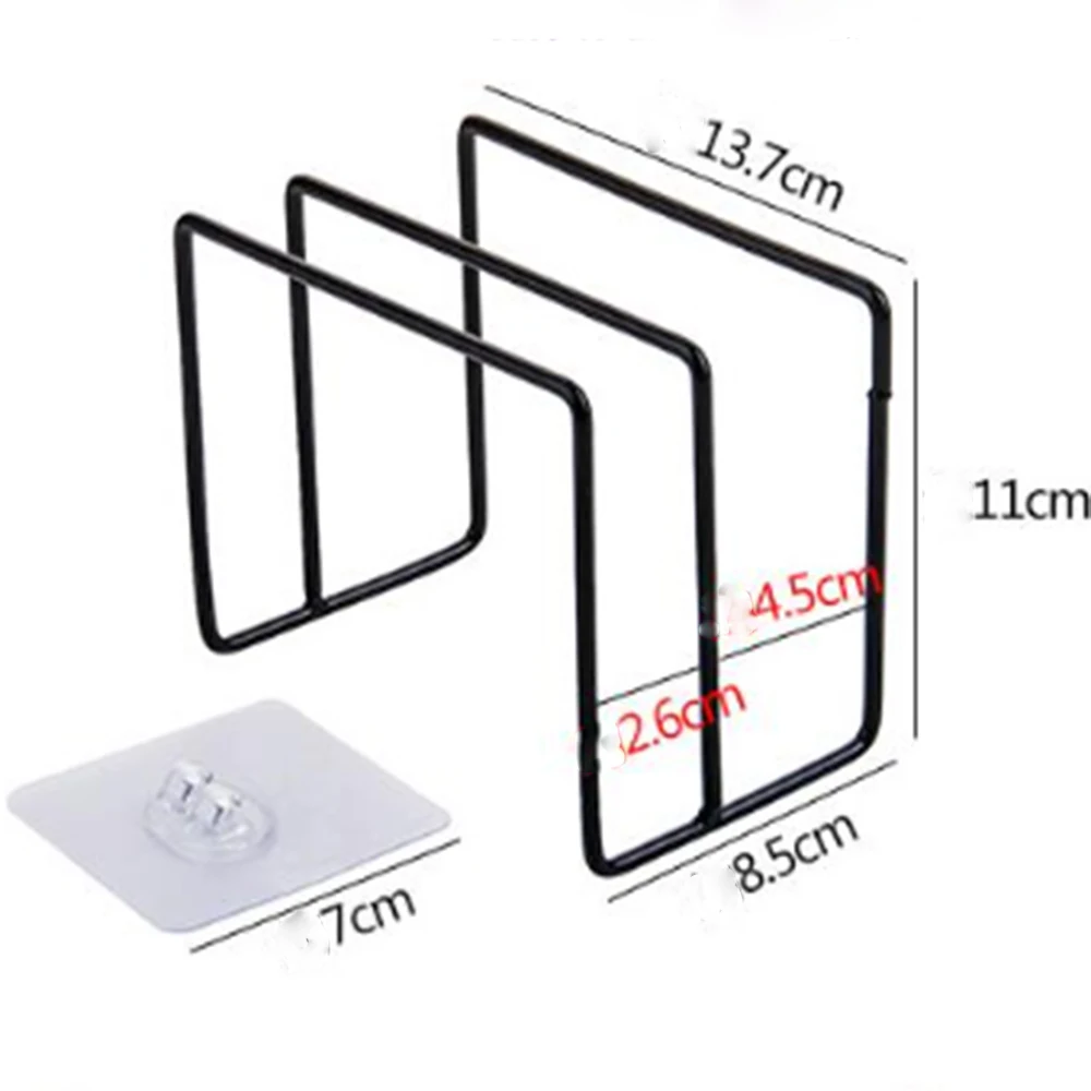 

Kitchen Punch-free Wall-mounted Cutting Board Rack Wrought Iron Storage Rack Can Load 3 KG