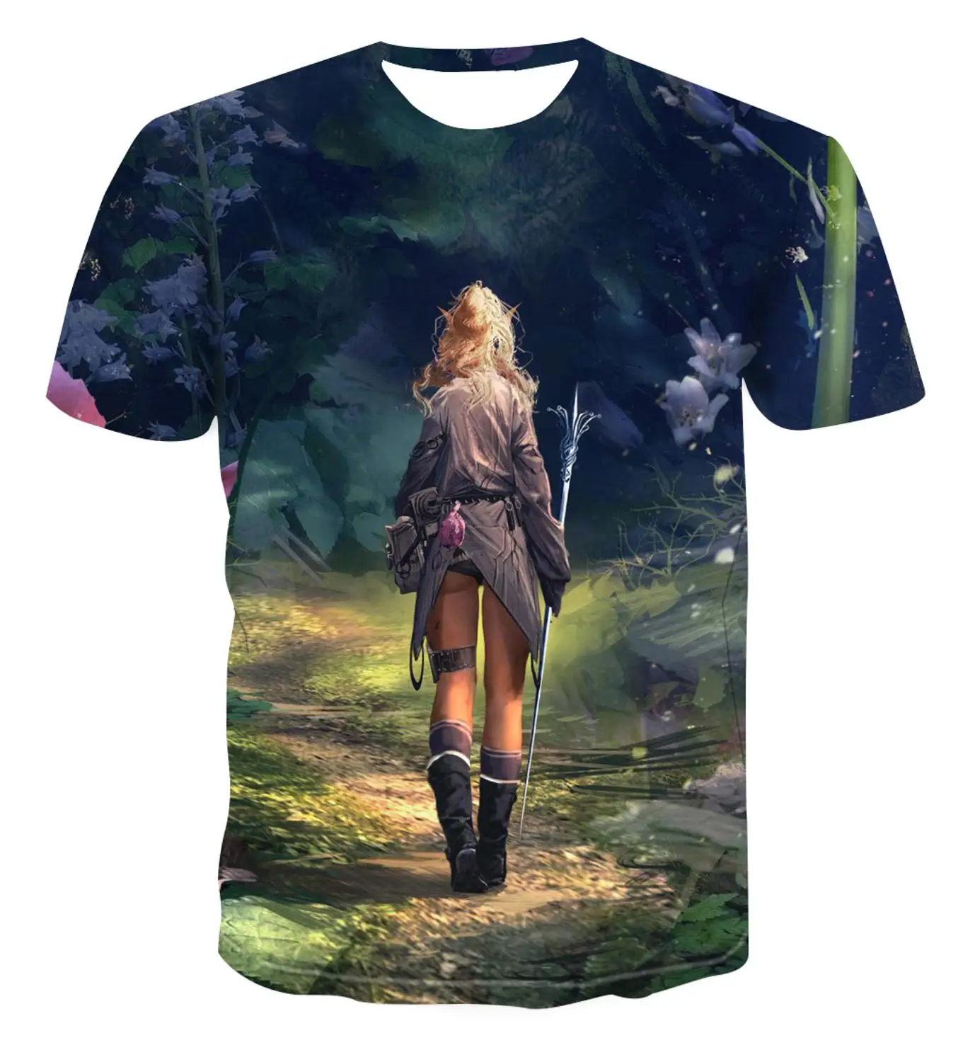 

2020 3D Summer T-shirt Men's Anime Print T-shirt Men's Psychedelic Casual Hypnosis T-shirt Street Wear XL S-6XL