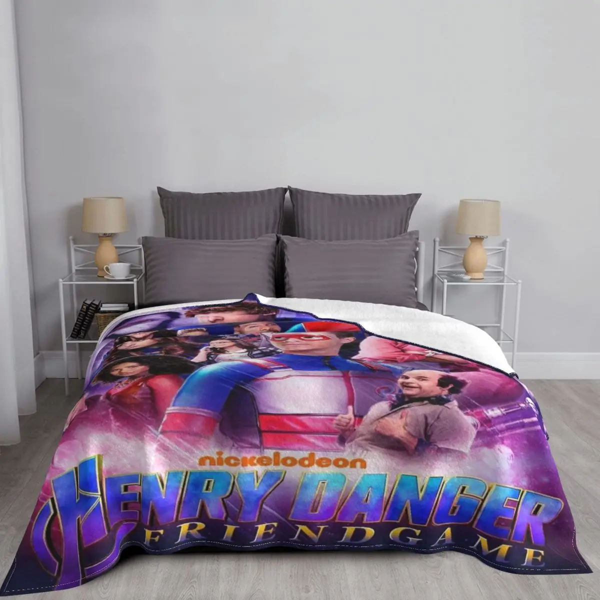 

Пушистое Клетчатое одеяло Генри опасность, покрывало для кровати, искусственное Клетчатое одеяло