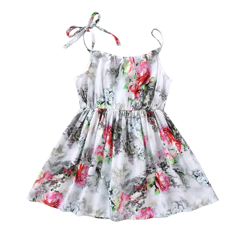 Летнее платье принцессы bunvel детские платья для маленьких девочек винтажная