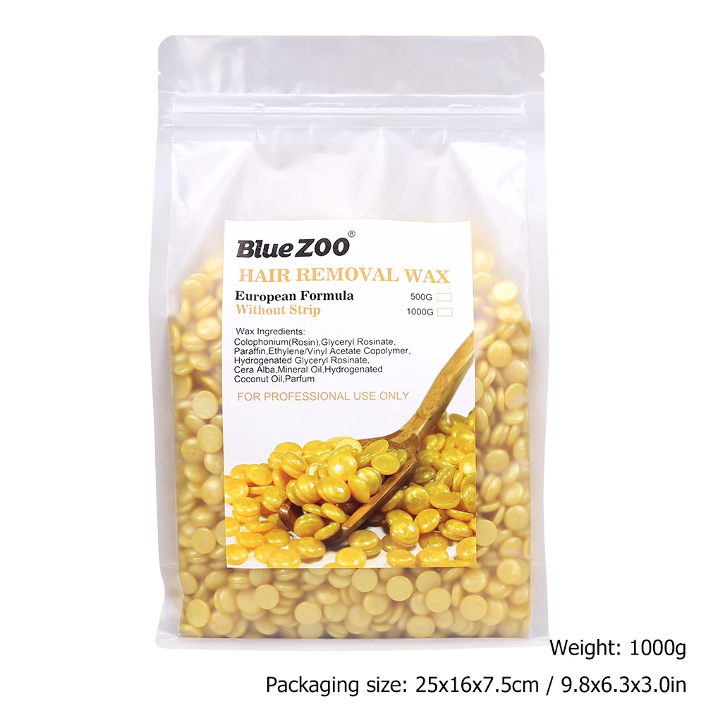 1000 г восковые бобы для депиляции горячим плёнки твёрдый воском Bean гранул без