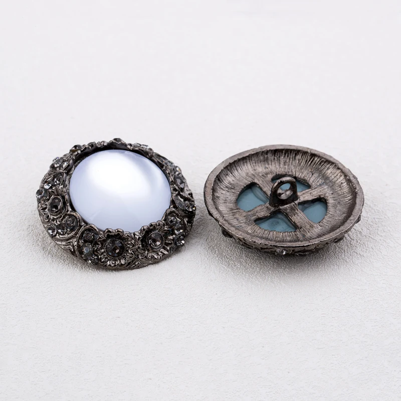 1 шт./лот 38 мм металлические золотые большие алмазные пуговицы для зимнего пальто