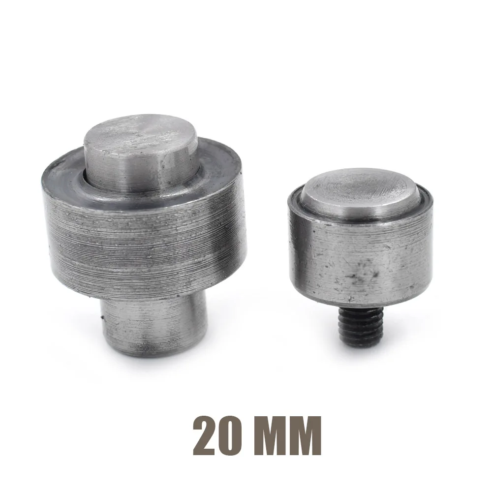 20MM Люверсы под пряжку пресс-форм. Кнопка Ручного нажатия. Зубец защелкивается прессформы. Инструмент для установки. 3,5 мм/4 мм/5 мм/6 мм/8 мм/10 мм/12 мм/14 м/17 мм/18 мм/20 мм - Цвет: 20MM