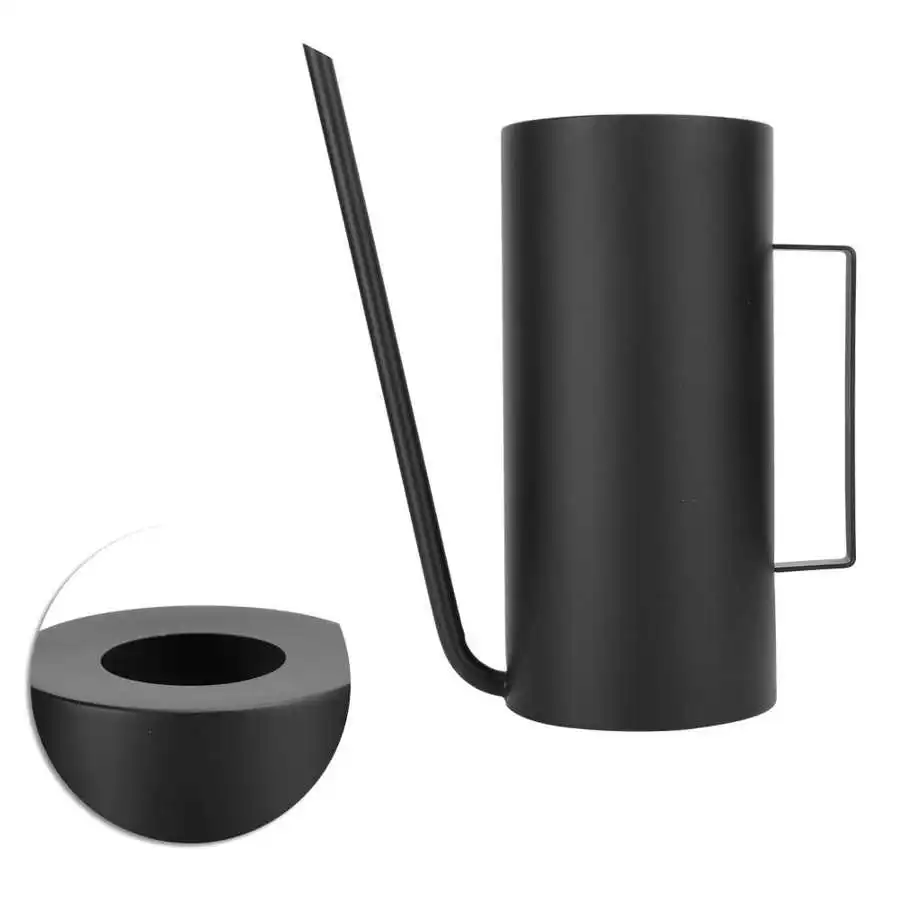 Удобный полив из нержавеющей стали Длинный Носик цветочный растительный банка