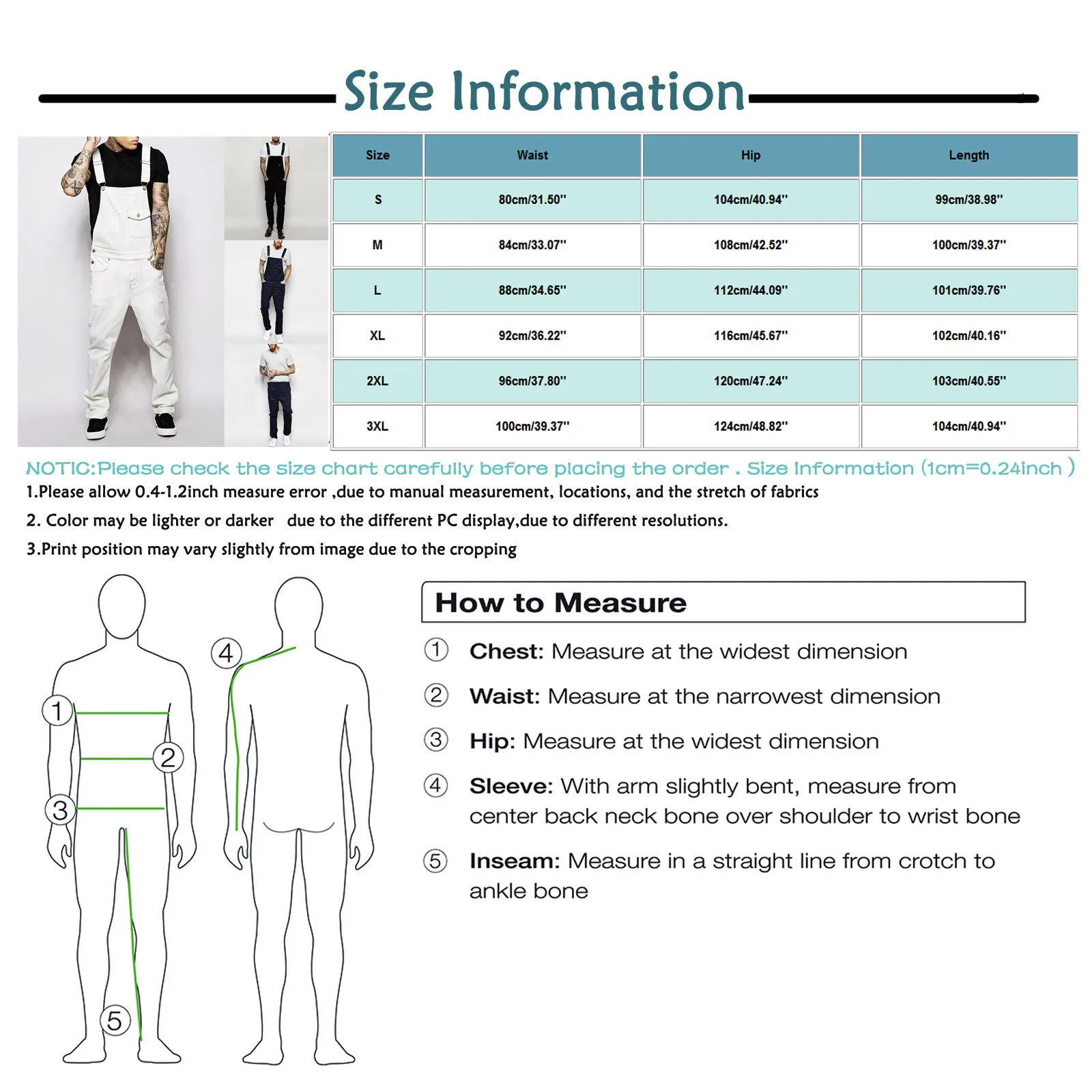 2022 Fashion Men's Ripped Jeans Jumpsuits Ankle Length Letter Printing Distressed Denim Bib Overalls For Men Suspender Pants images - 6