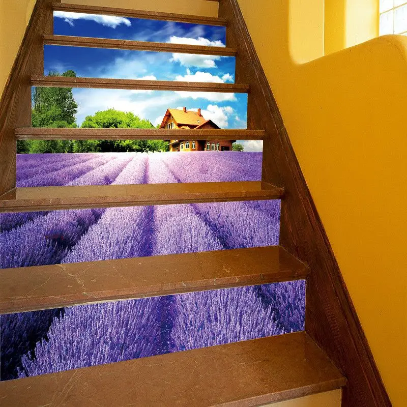 6 шт./компл. Съемная лестница наклейка s 3D &quotЛестница&quot самоклеющиеся Лестницы