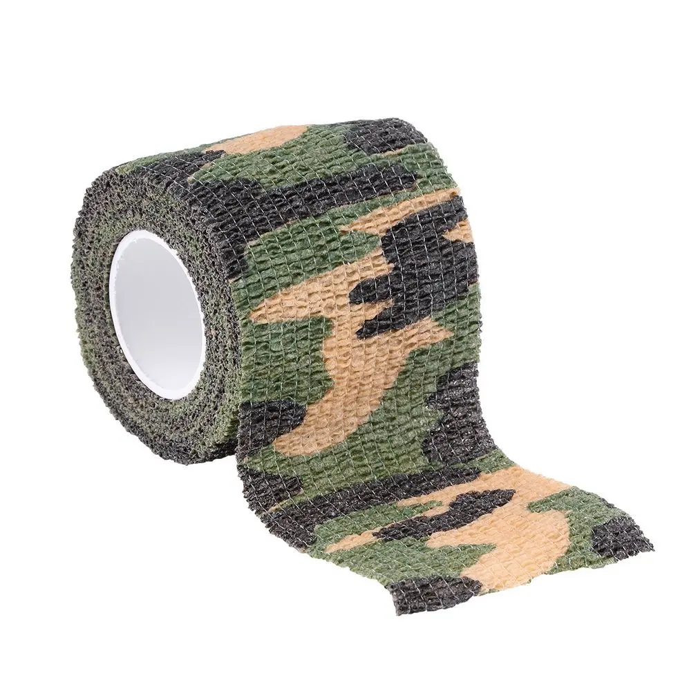 

Elastic Camouflage Waterproof Outdoor Hunt Camping Stealth Camo Wrap Tape Military Airsoft Paintball Stretch Bandage