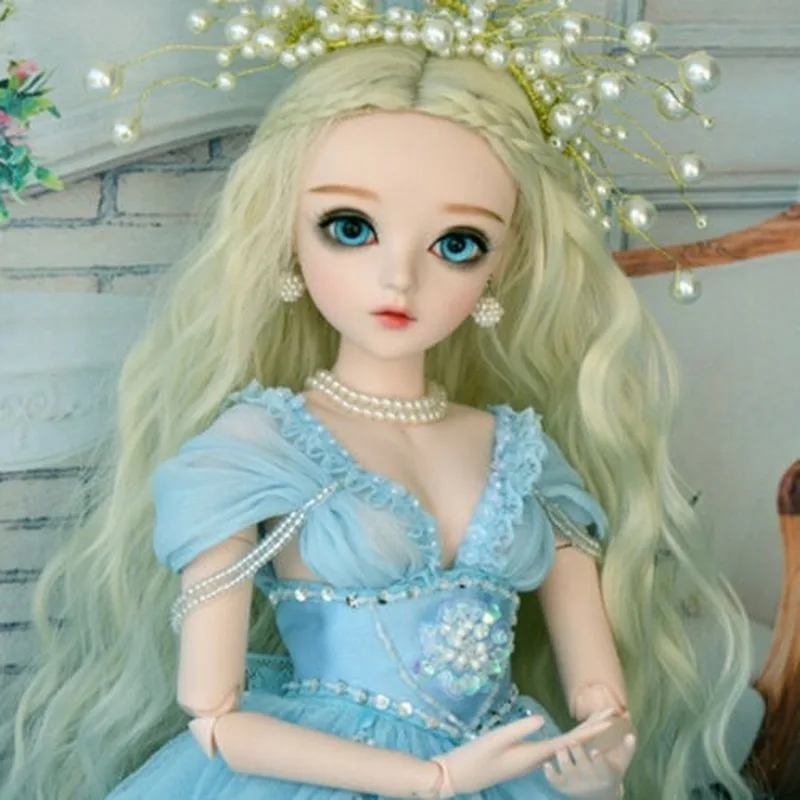 

60CM Spherical Joint Doll Realistic Fashion Wig Princess Dress Makeup BJD Doll Detachable Handmade Girl Doll Child Birthday Gift