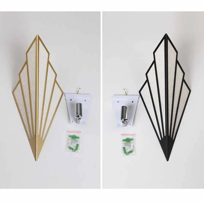 modern led wall lamps simple diamond shape wall light for bedroom living room aisle decorative sconce lighting home decor бра free glob