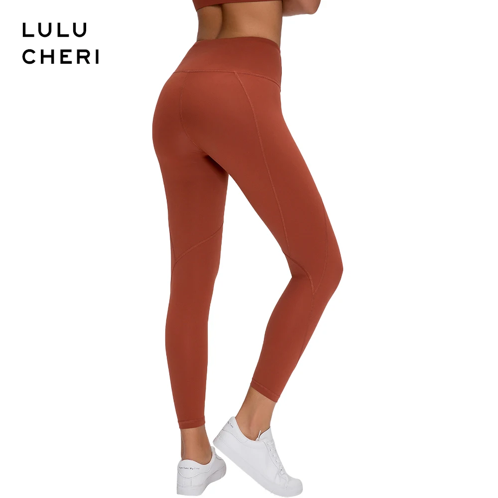 Женские штаны для йоги с высокой талией однотонные Лоскутные эластичные