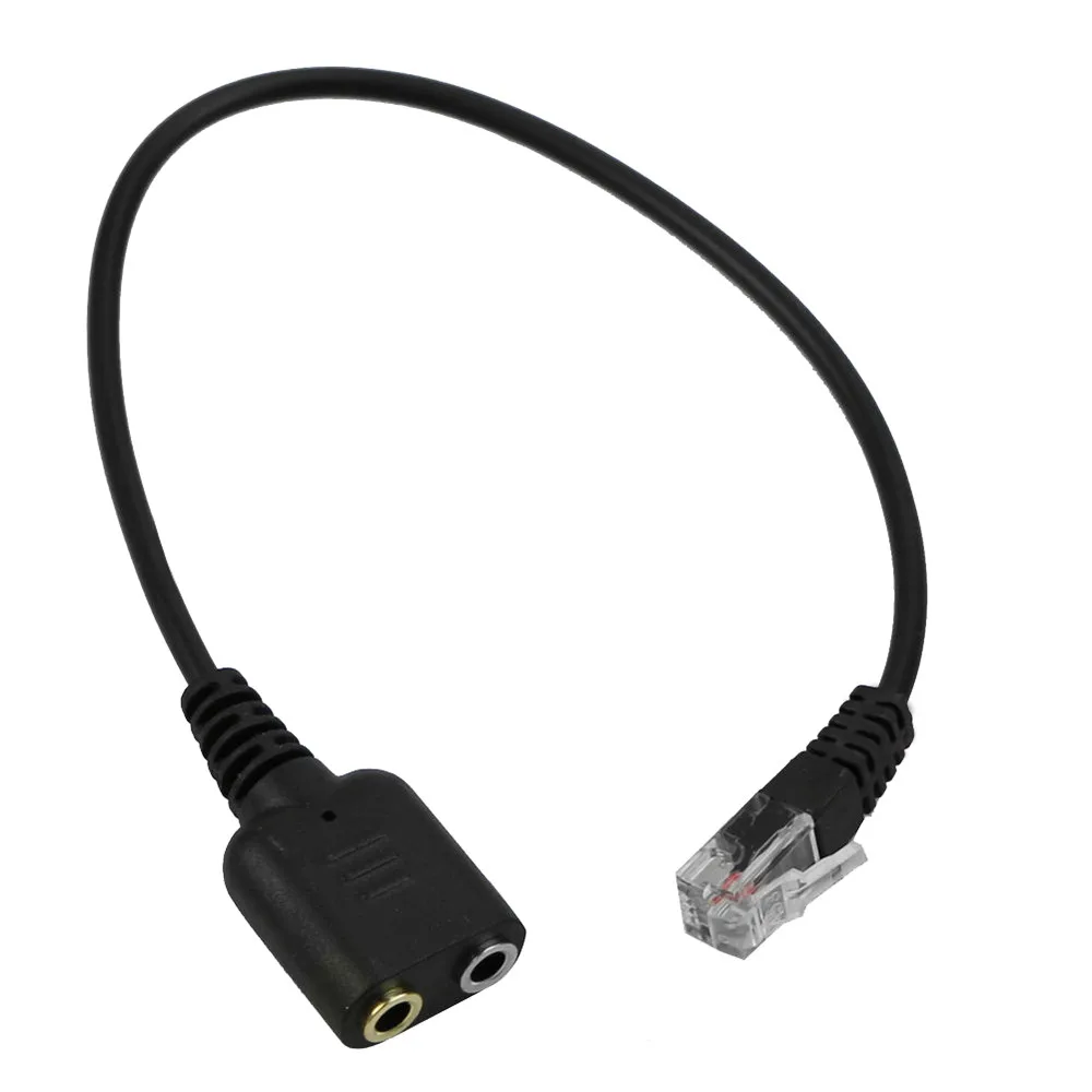 

3.5mm Female to RJ9 Jack Adapter Convertor PC Headset Telephone Using Cable