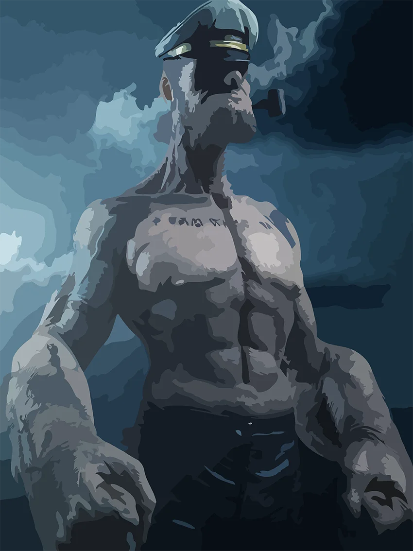 С кого рисовали моряка папайя