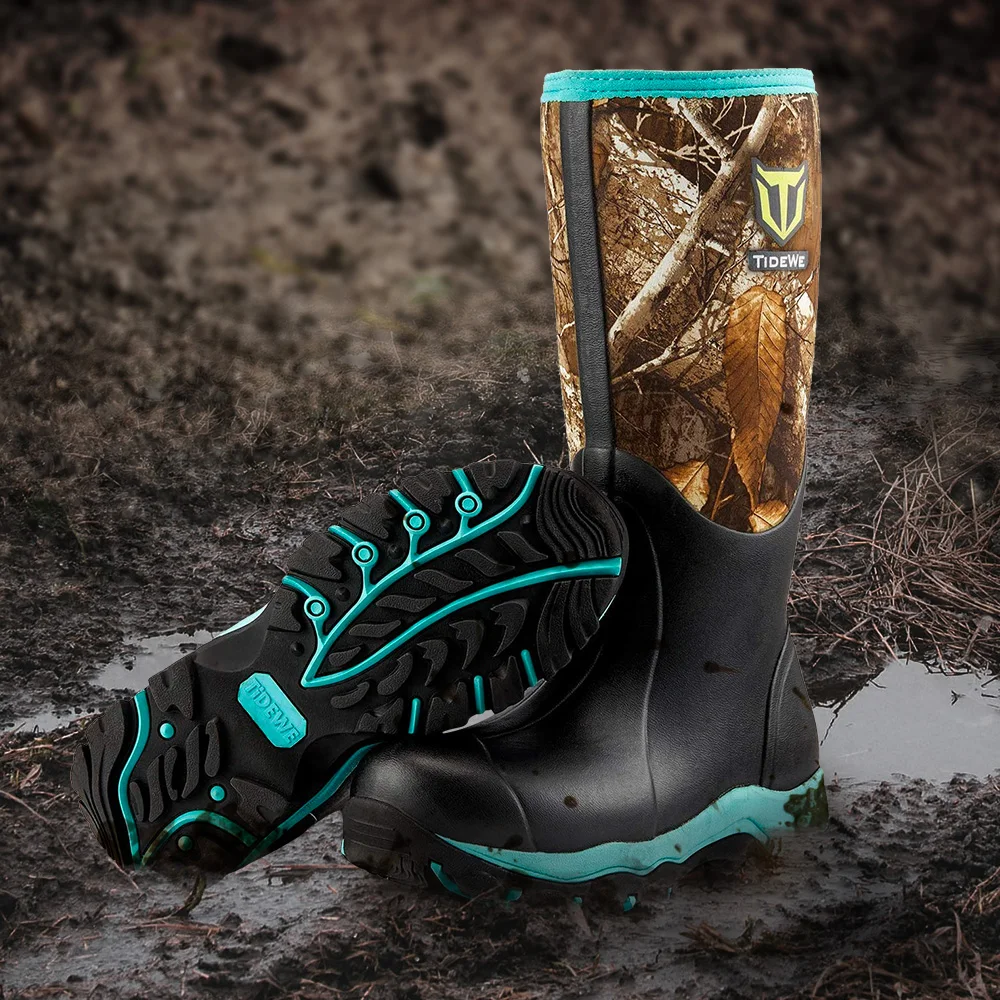 TideWe прочные и водонепроницаемые женские охотничьи сапоги 38 см камуфляжные