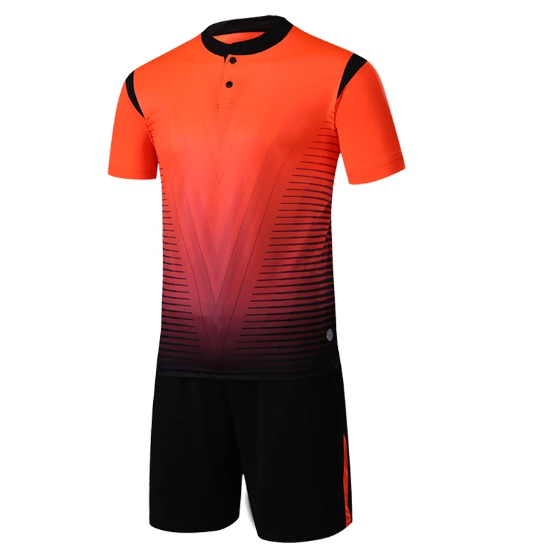 Мужские желтые футболки с коротким рукавом комплект красной футбольной формы