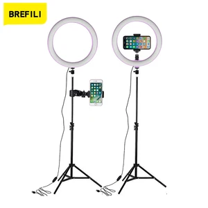 Кольцевой светодиодный светильник, 26 см, со штативом 160 см, USB-разъемом