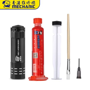 Маска для пайки MECHANIC Red Oil UV, паяльная паста для печатных плат и микросхем, предотвращает коррозию, УФ-поток, кремовый флюс, сварочный флюс
