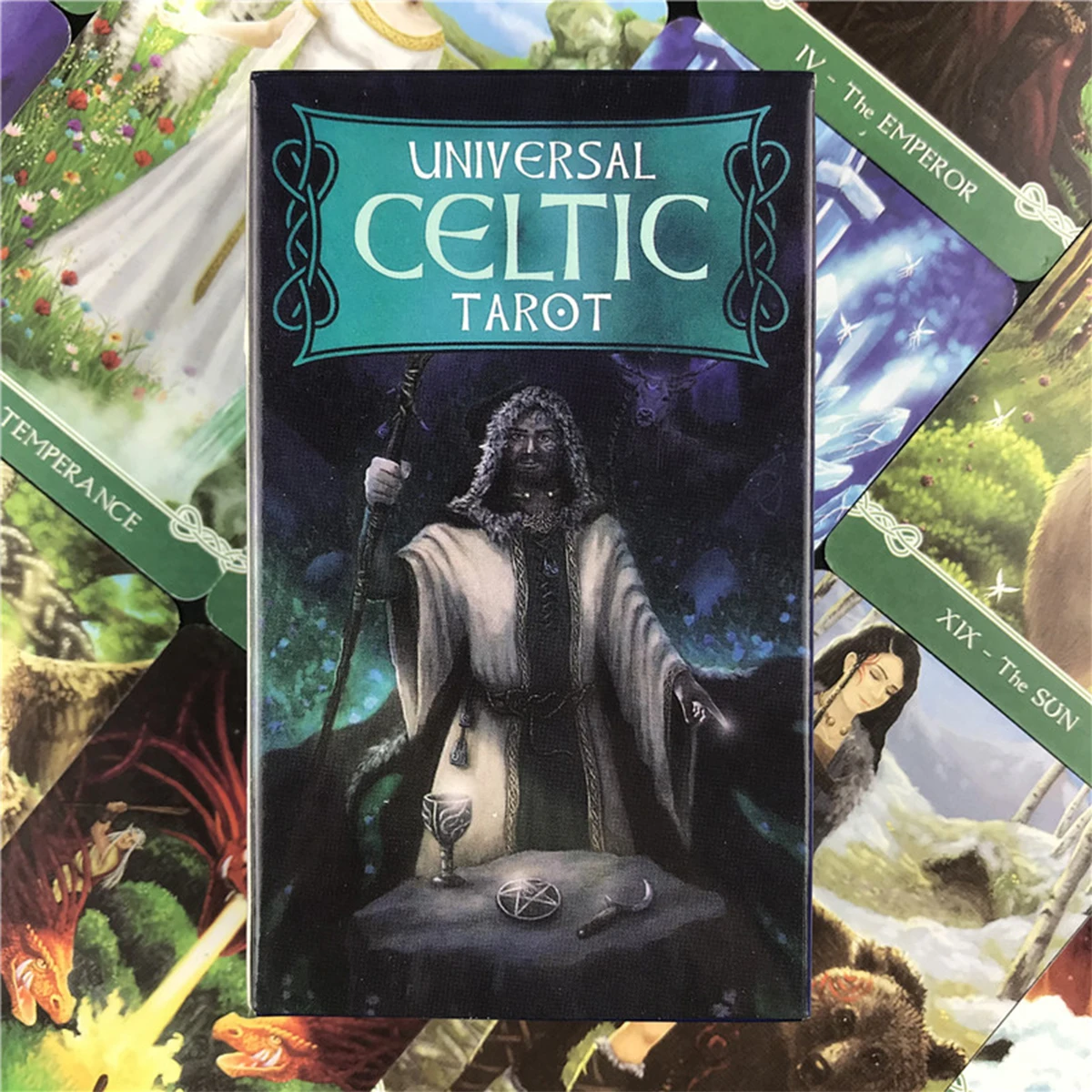 

78 Cards Universal Celtic Tarot Desk Card Game English Version Divination Fate Board Game Cards Party Games Tarot Card