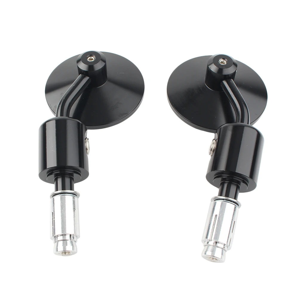 

Motorcycle Rear View Side Mirrors Round CNC Motorbike Mirror Universal 7/8 inches Bar End For Yamaha Kawasaki Honda Suzuki