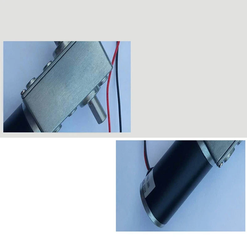 24V DC двухосный червячный мотор с высоким крутящим моментом микро редуктор