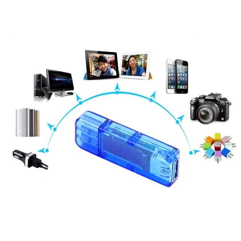 4 бит OLED USB2.0 Вольтметр Амперметр Мощность Ёмкость тестер Мобильный детектор