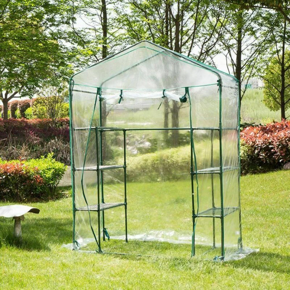 

Greenhouse Cover Without Stand Waterproof Anti UV Protect Plants Flowers Corrosion Resistant For Your Plant Nursery
