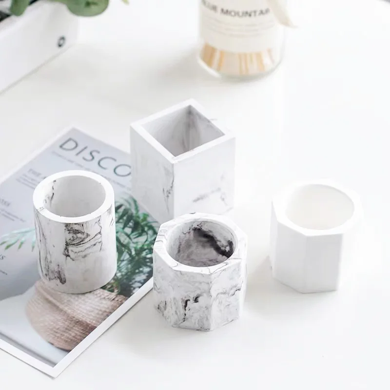 Бетонный контейнер для свечей форма подсвечник пластырь лоток хранения