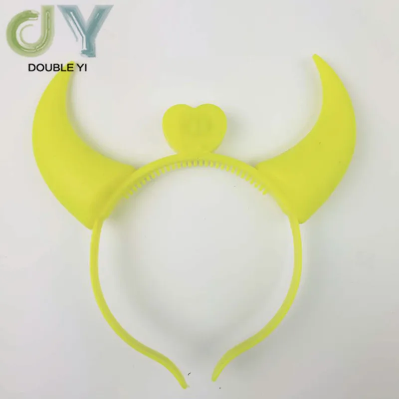 Светодиодный светящийся обруч Хэллоуин ободок с рогами дьявола шоу