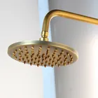 Античная латунная круглая дождевая насадка для душа, настенный удлинитель для душа, 12 дюймов, длинная душевая лейка, аксессуары для ванной комнаты