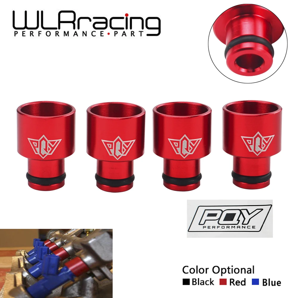 WLR RACING 4 шт. гоночный PQY топливный инжектор топ шапки адаптеры для RDX форсунок B16 B18
